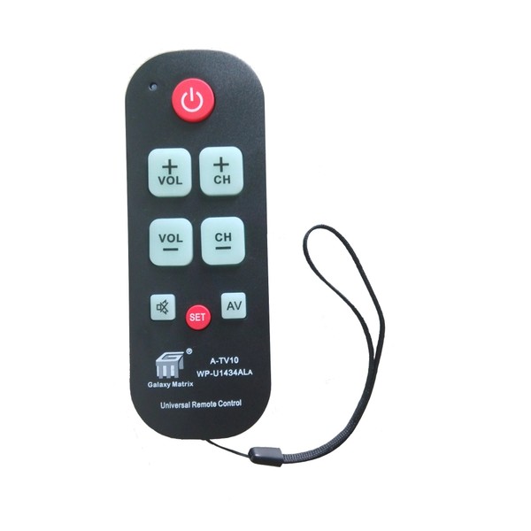 Gmatrix A-TV10 Large Button Universal Waterproof Remote Control
