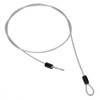 Lock Cable, 39.4in Stainless Steel Cable with Looped Ends, Security