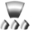 Opfiue 4 PCS OD 2.5 Inch 45 Degree Bend Tube