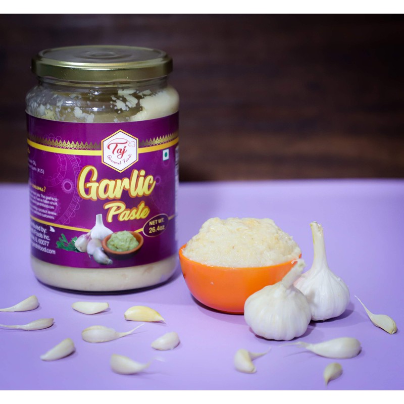 TAJ Premium Garlic Paste,Fresh Garlic Cooking Paste, 750g