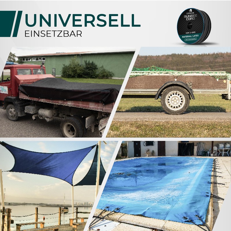 CargoVA Rubber Rope 6 mm 10 m Black – Expander