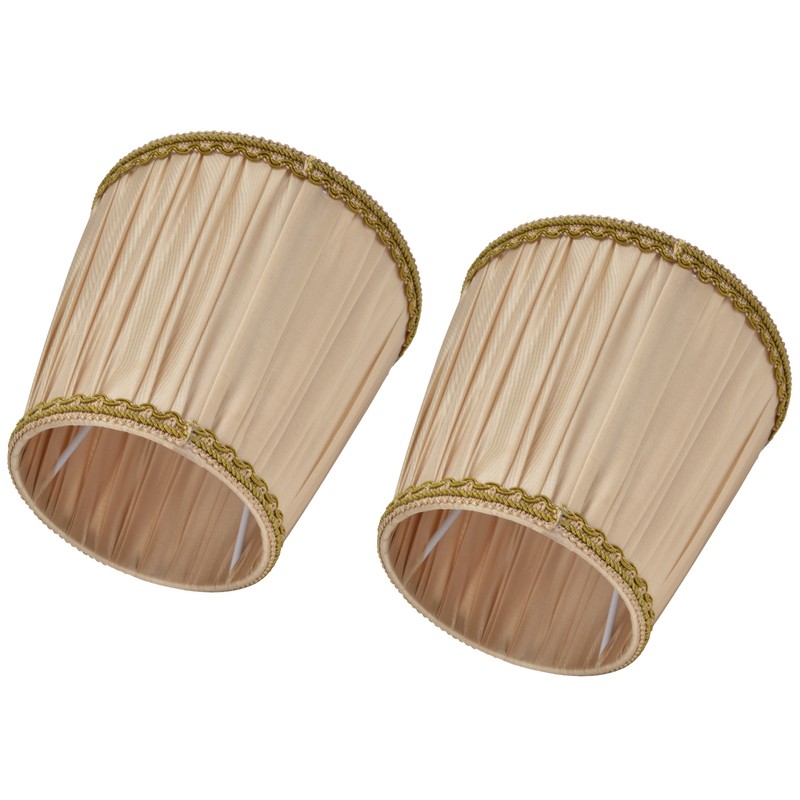 2PCS Fabric Lampshade Simple Lamp Shade for E14 Screw Candlestick