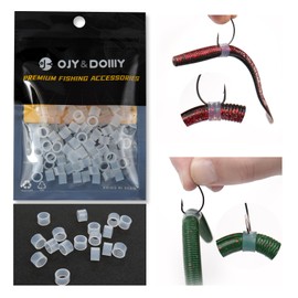 Wacky Worm O-Rings (180/150/120 Packs) – Heavy-Duty Silicone Senko Bait Protector (No Tool) | Prevents Bass from Ripping Soft Plastics | Fits All Senko Worms (Small/Medium/Large)