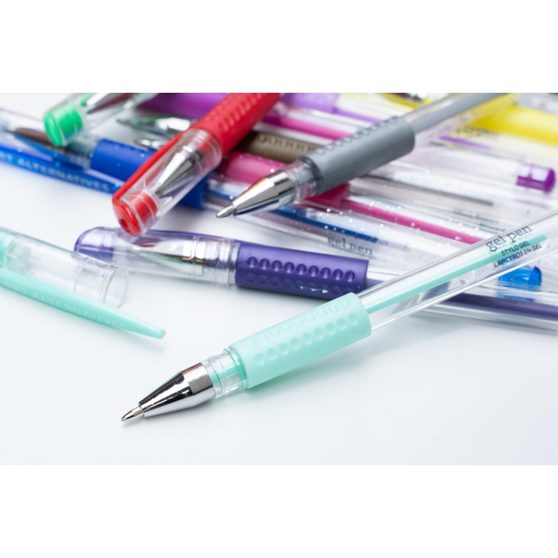 Art Alternatives Gel Pen, Metallic Red - Ballpoint - Non-Smear