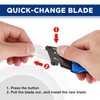 WORKPRO Folding Utility Knife, Heavy Duty Metal, Quick Open Botton