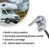 MARVIX Shower Mixer Tap Chrome 12V Microswitch For Caravan Campervan