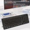 Adventurers F99 PRO Wireless Transparent RGB Backlit Keyboard – Ergonomic,One-Touch