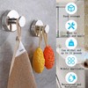 Telycummy Suction Cup Hooks for Shower,4-Piece Set of Non-Drill Wall