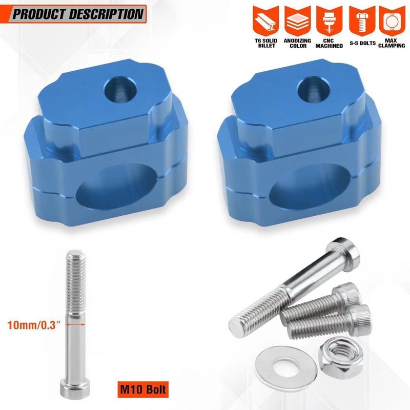 Fewfuss Universal Dirt Bike Handlebar Mounts- Motorcycle Handlebar Riser Mounting