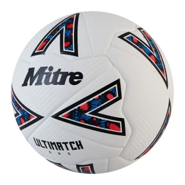 Mitre Unisex-Adult Ultimatch One 24 Football, White/Black/Bib Red, 5