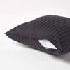 HOMESCAPES Black Pure Egyptian Cotton Euro Size Pillowcase 40 x