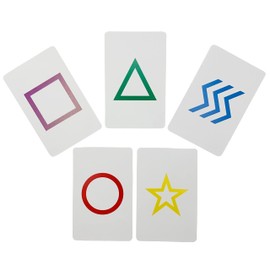 EDEN E301S ESP Card, 5 Patterns, Set of 5, Total of 25 Cards, Simple Packaging, Paper, See-through Ability Development