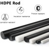 2 Pcs HDPE Rod,HDPE High Density Polyethylene Round Rod,3/4"x 13"