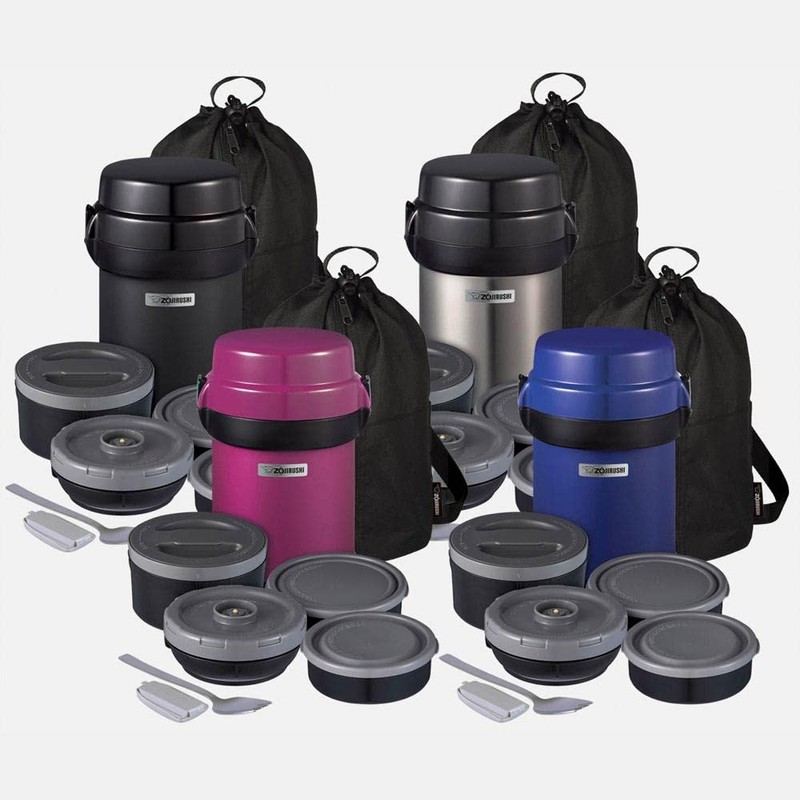 Zojirushi SL-JBE14BZ Mr. Bento Stainless Lunch Jar 41 Oz Carbon
