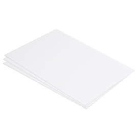 sourcing map ABS Plastic Sheet 10 Inch x 8 Inch x 0.04 Inch ABS Styrene Sheets for Building Model DIY Crafts Panel White 3 Pcs