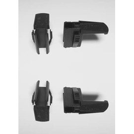 cyclingcolors 4 x kitchen base holder, adjustable mounting clip, skirting board foot clip, furniture feet, plastic