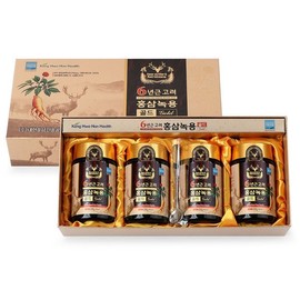 고려 홍삼 녹용 골드 250g X 4병 /홍삼정 홍삼액 Korea Red Ginseng Deer Antler Gold 250g X 4 bottles / Ginseng Extract Ginseng Essence