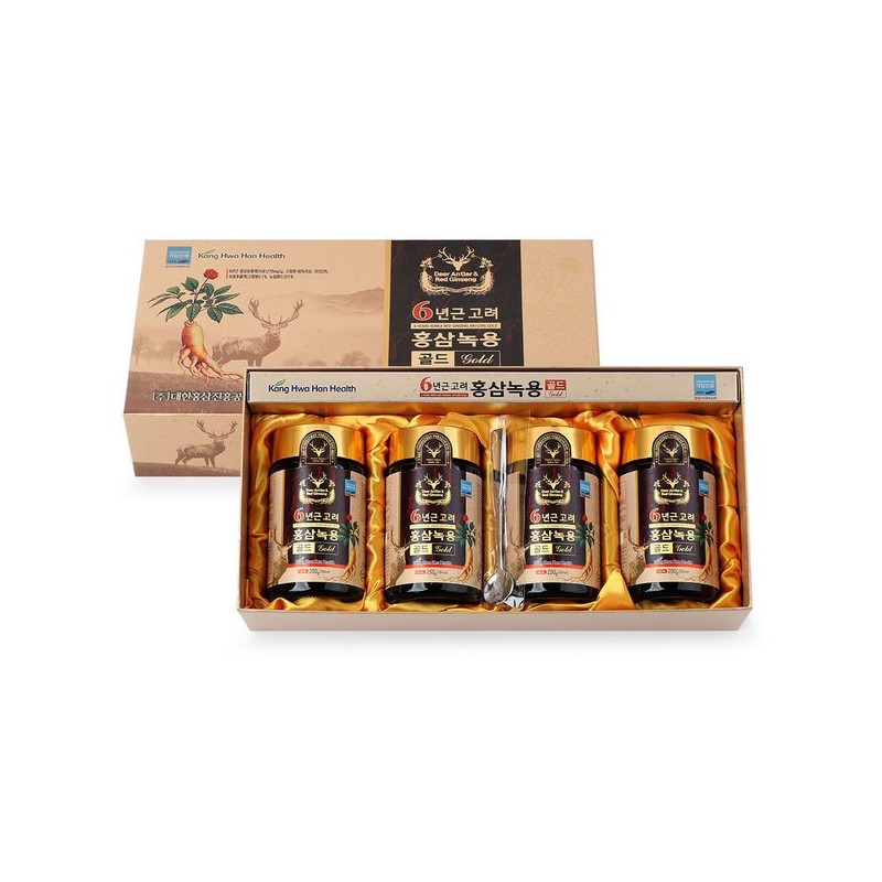고려 홍삼 녹용 골드 250g X 4병 /홍삼정 홍삼액 Korea
