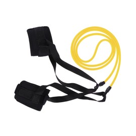 WOONEKY 1Pc Swim Resistance Training Belt Set with Elastic Rope Ankle Buckle Resistance Band Comfortable Neoprene Waist Belt for Adults and Fitness Pool