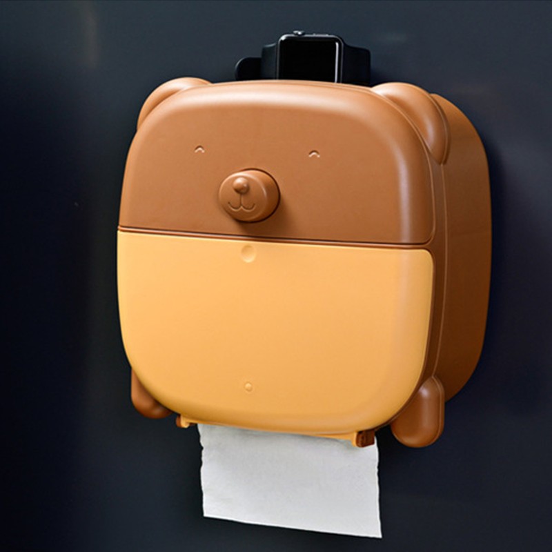 Wall Mounted Tissue Box Cartoon Large Space Cute Lovely Tissue