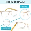 Reducblu 12 Pack Half-Rim Metal Reading Glasses for Men Lightweight