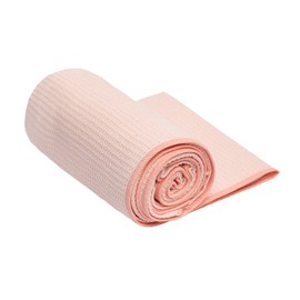 Shandali Hot Yoga Towel - Stickyfiber Yoga Towel - Mat-Sized, Microfiber, Silicone Backed, Super Absorbent, Anti-Slip, 24" x 72" - Bikram Yoga - Exercise, Fitness, Pilates - Sakura Pink