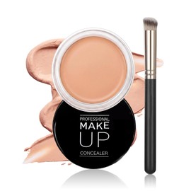 Erinde Crema Iluminadora Correctora del Color de Debajo de Los Ojos, Corrector Facial Resistente al Agua y de Cobertura Total Para Ojeras, Maquillaje de Cobertura Duradera Para Mujeres,E03#NETURAL