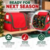 Christmas Lights Storage Bag with U-Shaped Zipper, Oxford Fabric Holiday