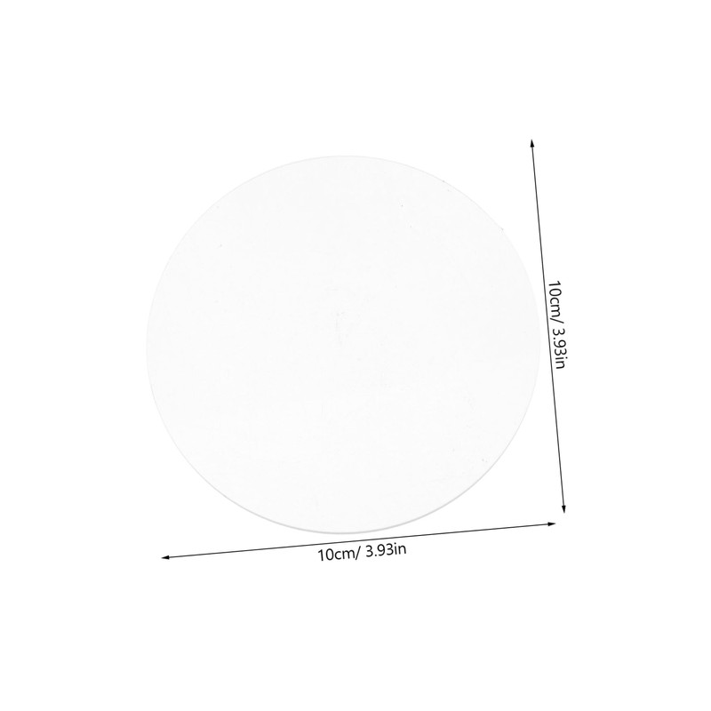 CIYODO 5pcs Transparent Acrylic Circles Smooth Edge Acrylic Discs for