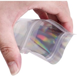 Mylar bags-20 pack mylar ziplock bags for food storage, 20 Pieces aluminum bags ziplock Good for Food, Beans, Grain, airtight resealable mylar bags, sealing mylar bags aluminum foil bags, size (5x8)