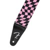 Fender Wavy Checkerboard Polyester Strap - Pink