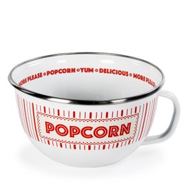 Golden Rabbit Enamelware - 24oz Popcorn Sharing Bowl (Showtime)