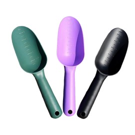 JUFYVO 3pcs Plastic Garden Shovel Dirt Gardening Shovels Soil Shovel Spoons Multi-function Spoon for Courtyard Flower Planting (3 Color)