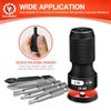 BLACKROBOT 7PCS Quick Release Impact Bit Holders 3/8 1/2 1/4-Inch