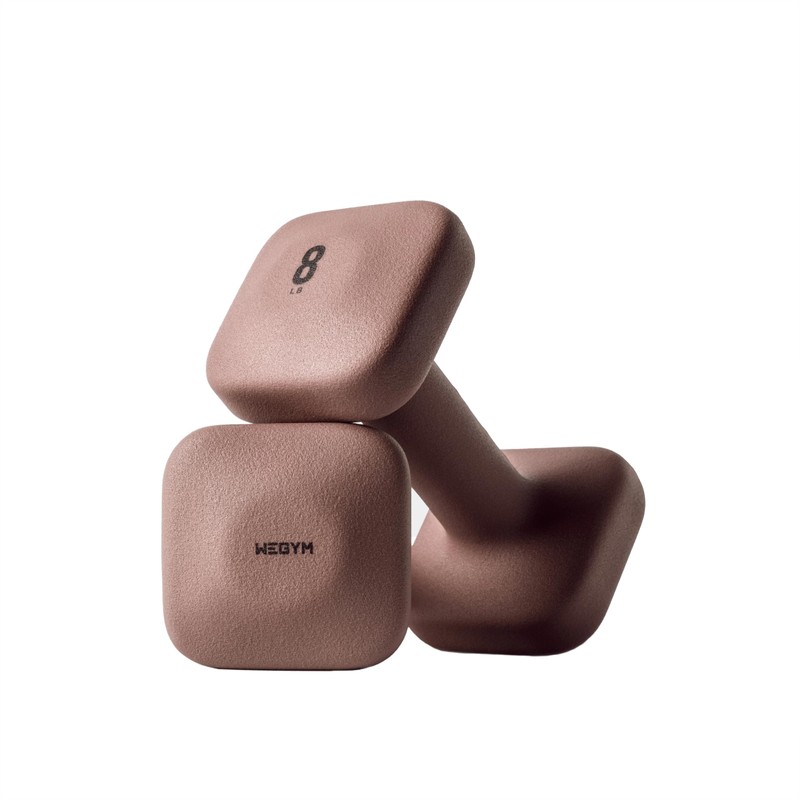 WeGym SafeGrip Dumbbells, Anti-Slip, Anti-Roll, Thick Handles, Free Weights, Square