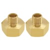Uenede 2PCS Water Line Adapter, 3/4"GHT Male to 3/8" Compression