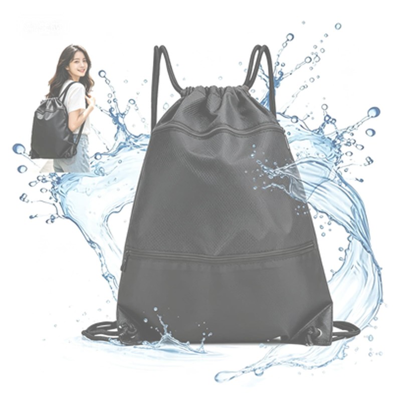 Mirhua Knapsack Backpack, Pool Bag, Waterproof, Lightweight, Foldable, Multi-functional, Shoe
