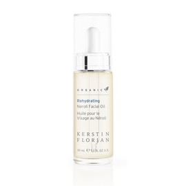 Kerstin Florian Organic Rehydrating Neroli Facial Oil, Anti-Aging Moisturizer with Jojoba and Argan Oils, Facial Serum for All Skin Types (1 fl oz)