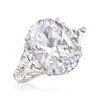 Ross-Simons 10.00 ct. t.w. Oval and Trillion-Cut CZ Ring in