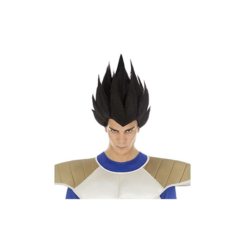 Chaks Vegeta Saiyan Wig Black Dragon Ball Adult One Size