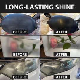 Plastic Polish Kit, Plastic Scratch Remover 14.1oz and Cleaner 3.52oz, Plastic Cleaner and Polish Removes Scratches & Scuffs, Ultra Fine Scratch Remover for Acrylic Surfaces