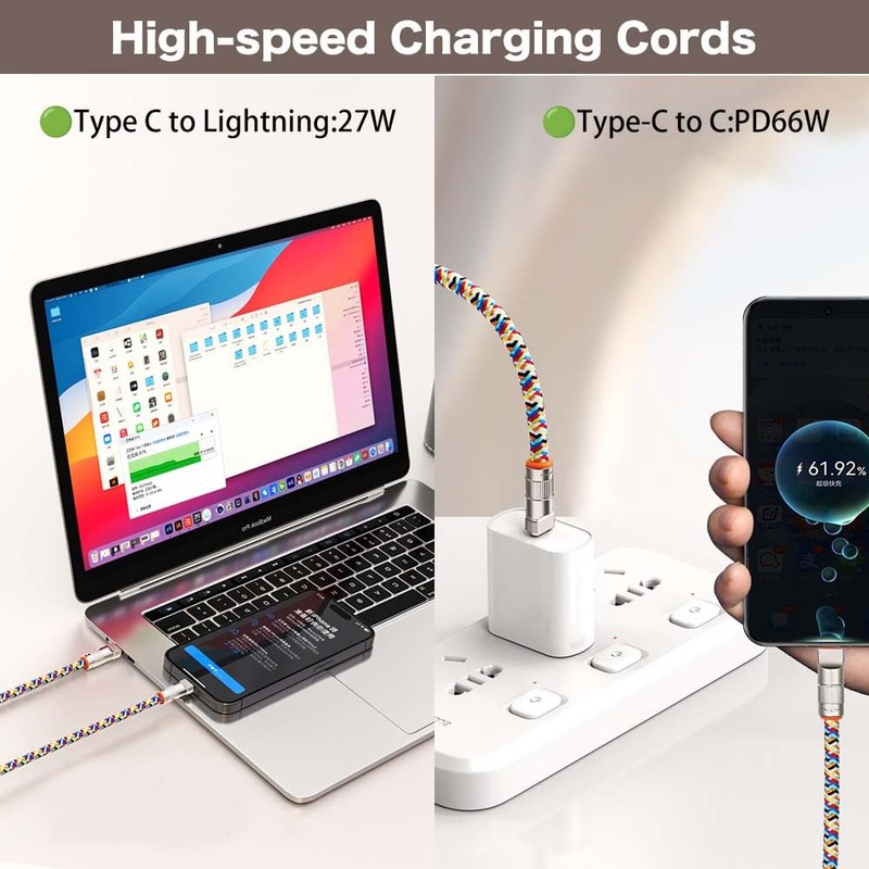 Turkalla Phone Lanyard Built-in USB-C to USB-C Fast Charging Cable,