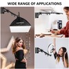 PIOENIMAGE 42" Wall Mount Triangle Boom Arm, Retractable Ring Light