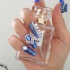 Blue Sapphire Handmade Nail Tips - Long Point / 블루