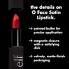 e.l.f. Cosmetics O Face Labial Satinado Own It Rojo Vino