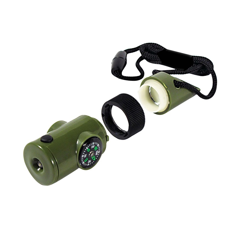SE 7-IN-1 Green Survival Whistle - CCH7-1G