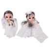 2pcs 6.7 Inch Girl Doll Joint Movable Exquisite Lovely Doll