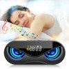 ABS Multifunction Alarm Clock Bluetooth Speaker Voice Prompt Call Function