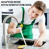 Faucet Hose Adapter for Sink, 10 FT Transparent PVC Extra