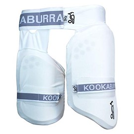 KOOKABURRA Unisex 500 Thigh Guard Protection, White, Over Sized Adult Right Hand UK